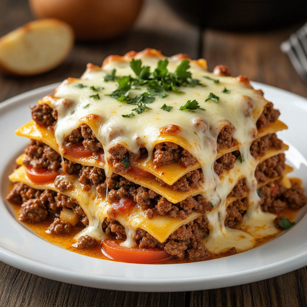 Tasty kapsalon with meat and cheese